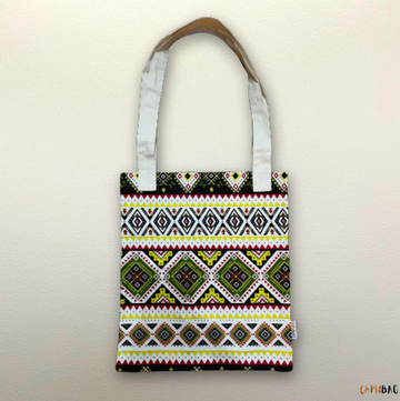 Tote-Bag com padrão colorido
